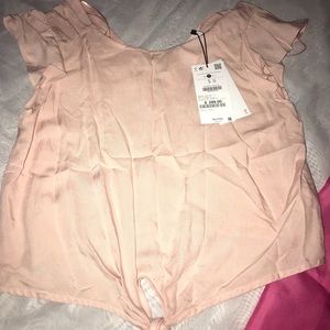 Pink crop top